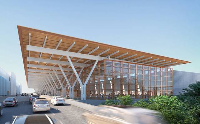 New airport terminal by SOM, Kansas City, USA