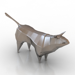 figurine cow 3D Model Preview #d647d892