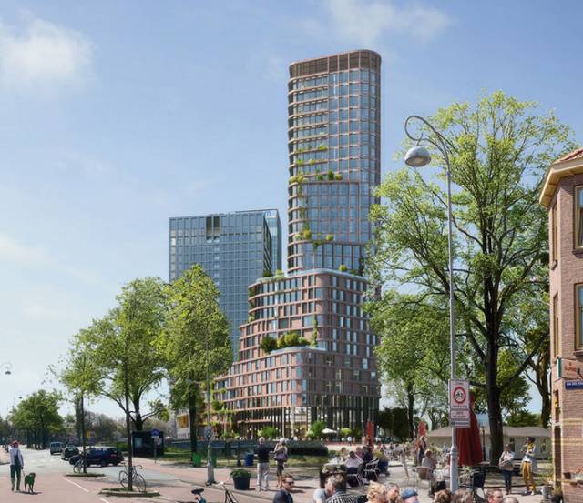 Brink Tower by Mecanoo, Amsterdam, the Netherlands
