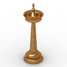 Lamp kerala traditional lamp vilaku 3D Model Preview #04adb413