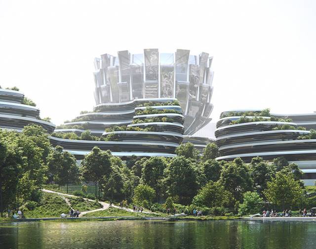 Unicorn Island masterplan by Zaha Hadid Architects, Chengdu, China