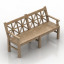 3D "Country set bench table" - Interior Collection