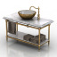 3D "Washbasin with furniture" - Sanitary Ware Collection