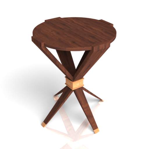 Baker Furniture - Quattro Side Table 3D Model Preview #840dd3af