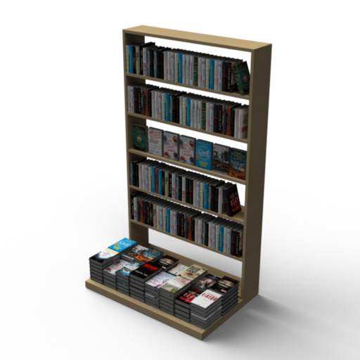 Bookshelf Market Stand- 3D Model Preview #3e383adc