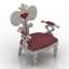 3D "Desart mon amour dresser chairs" - Interior Collection