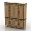 3D "Country Corner Provance Wardrobe Nightstand" - Interior Collection
