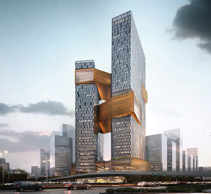 Tencent Seafront Towers by NBBJ, Shenzhen, China