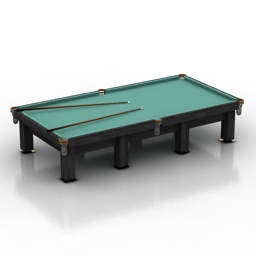 Pool Table 3d model. Free download.