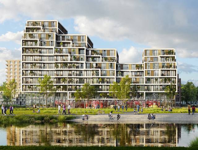 Apartment complex by KCAP, Cluster 6, Amsterdam, the Netherlands