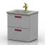 3D "Roca The Gap Aquaton Cezares Elite LSM1-01" - Sanitary Ware Collection