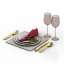 3D "Table accessories Tableware Lunch table" - Interior Collection