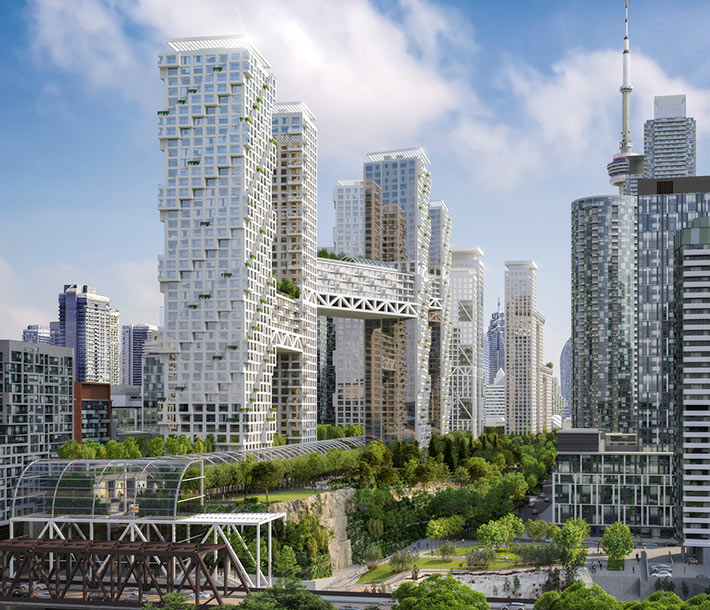 ORCA Toronto complex by Safdie Architects, Toronto, Canada