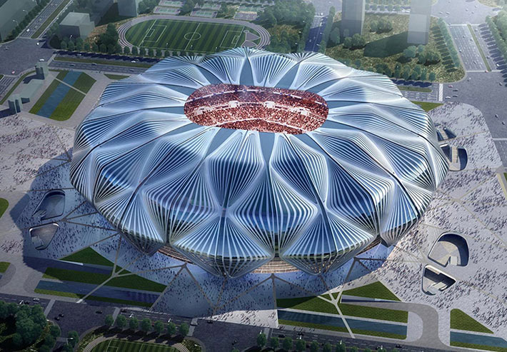 Evergrande Guangzhou Football Stadium, Guangzhou, China