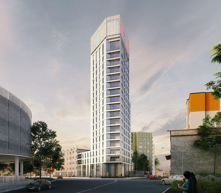 Mixed-use tower, Saint-Étienne, France
