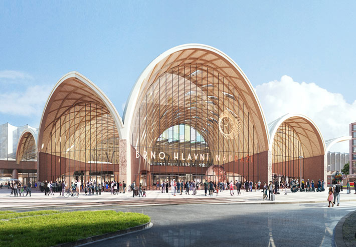 New railway station, Brno, Czech Republic