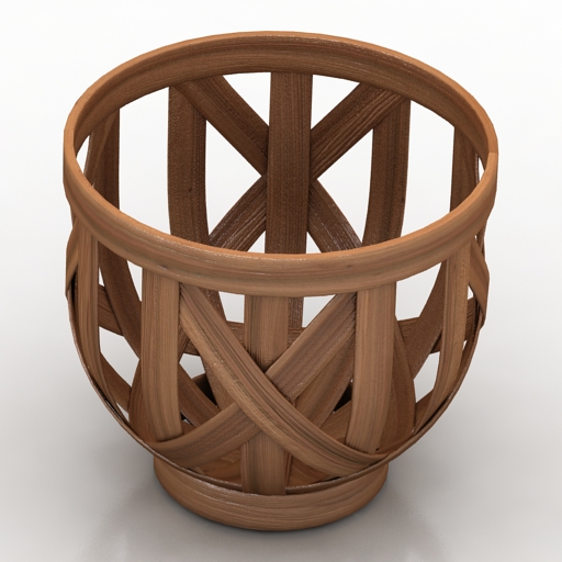 basket 4 3D Model Preview #cce5f5c5