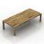3D "Wood Dining Table Ethnic" - Interior Collection