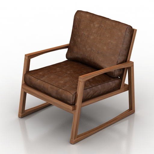 armchair york lounge chair 3D Model Preview #c01e54a8