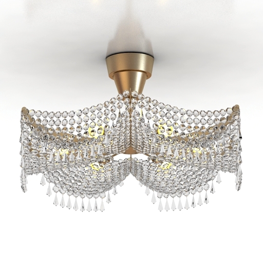 luster preciosa chandelier cb 072102006 brass 3D Model Preview #94564bb3