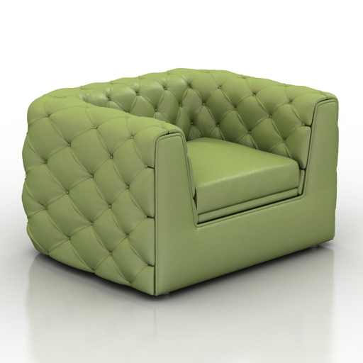 armchair tudor 3D Model Preview #2d8e05ec
