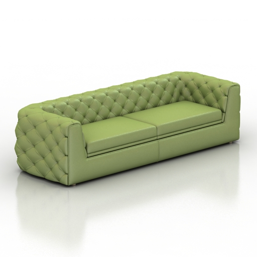 Sofa Tudor 3D Model Preview #d8a6c289