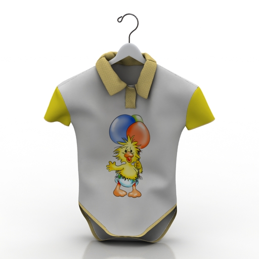 shirt children's 3D Model Preview #336c00fd