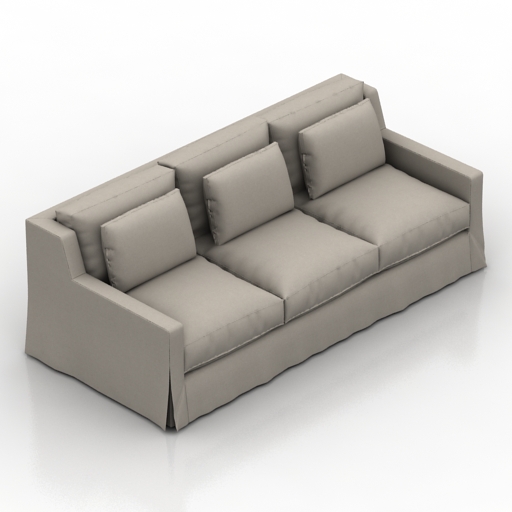 sofa baker furniture tiburon 3D Model Preview #b20eb8ba