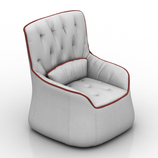 armchair 2ds 3D Model Preview #123f6757