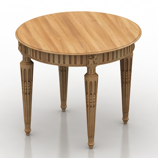 table round 3D Model Preview #18ba0782