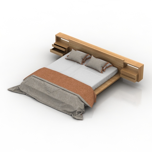 bed riva 1920 3D Model Preview #35c617bc