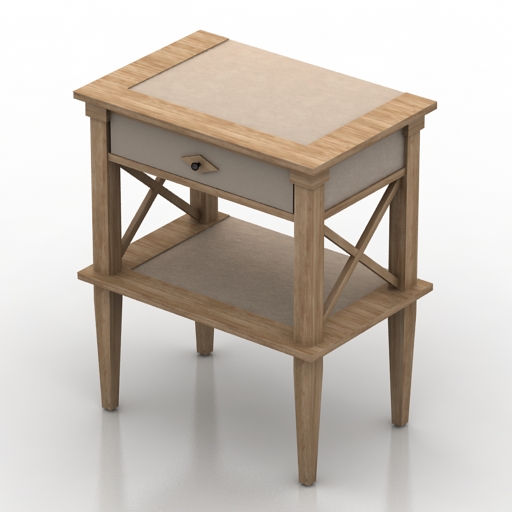 table valetntina pier nightstand 3D Model Preview #4a1d202c