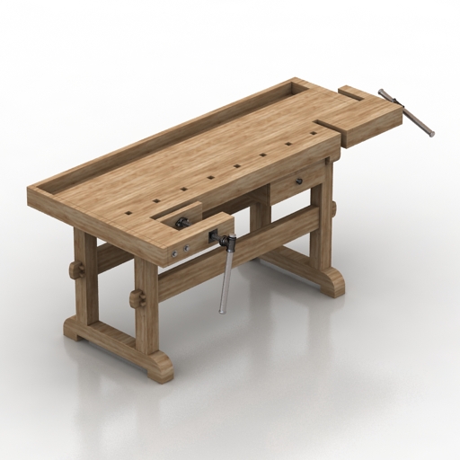 Table carpenter workbench table 3D Model Preview #4a2a0e2f