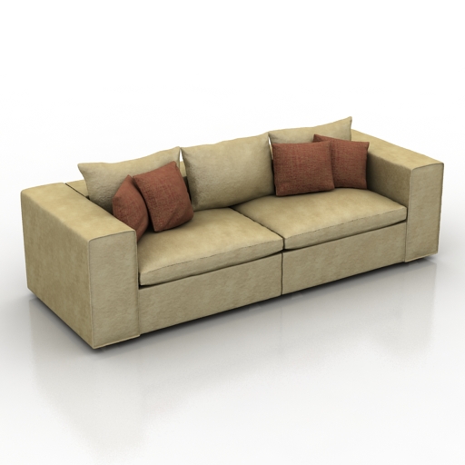 sofa modern 3D Model Preview #440c8796