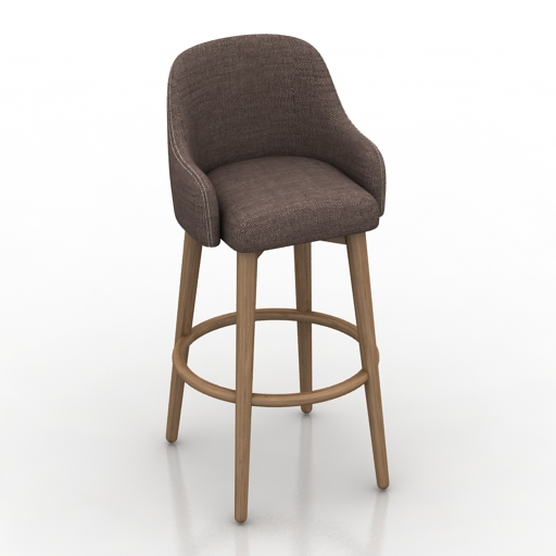 Chair bar saddle 3D Model Preview #64fd7314