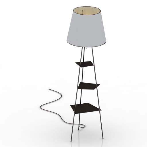 Torchere TRI BE CA  floor lamp by MOGG 3D Model Preview #9a1a88cd