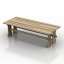 3D "Country Bench Table" - Interior Collection