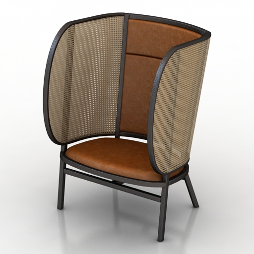 armchair thonet hideout 3D Model Preview #2115a4c5