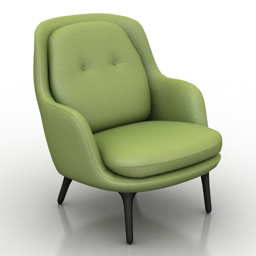 armchair jh4 fritz hansen 3D Model Preview #200e95ee