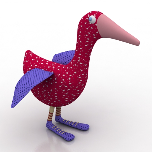 Toy decorative geese 3D Model Preview #202bb237