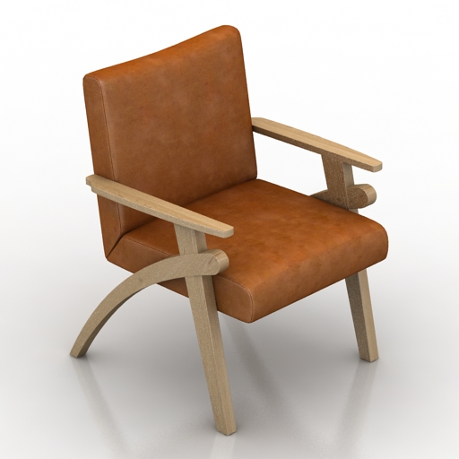 armchair reception chair 3D Model Preview #1fc99fe0