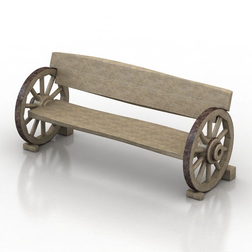 bench retro 3D Model Preview #5ed48132