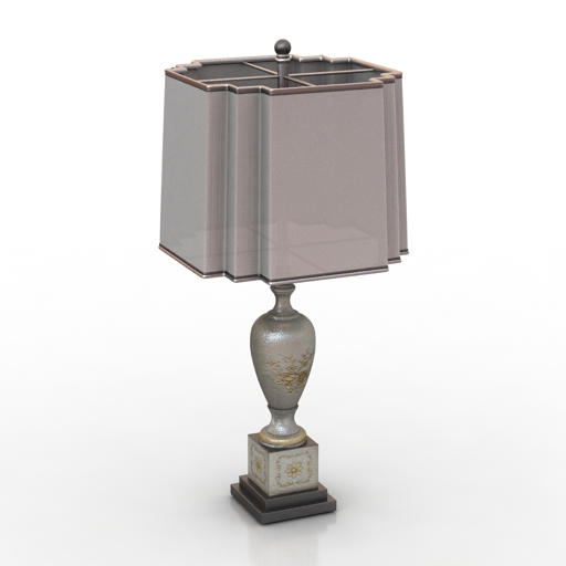 lamp elaborations on silver 3D Model Preview #bcd3e835