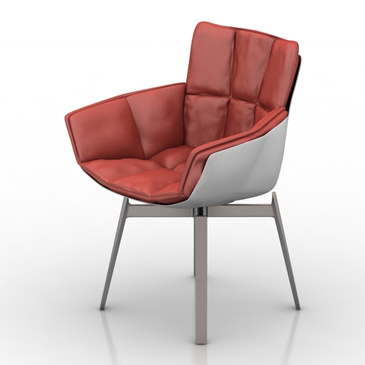 Armchair b&b italia husk chair 3D Model Preview #dea9ff0e
