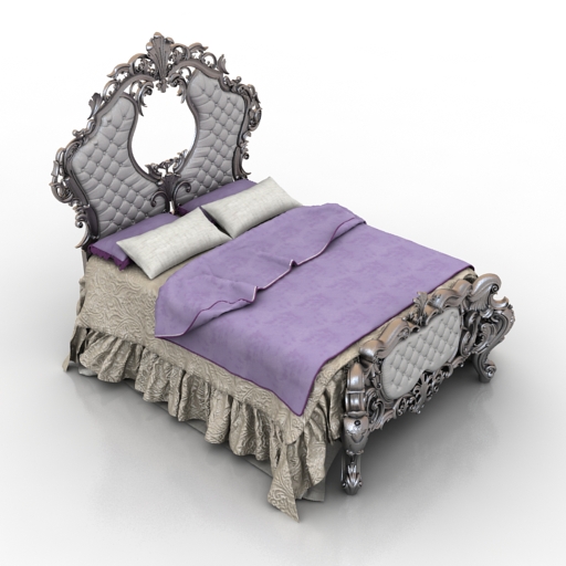 Bed classic coco 3D Model Preview #9540d50a