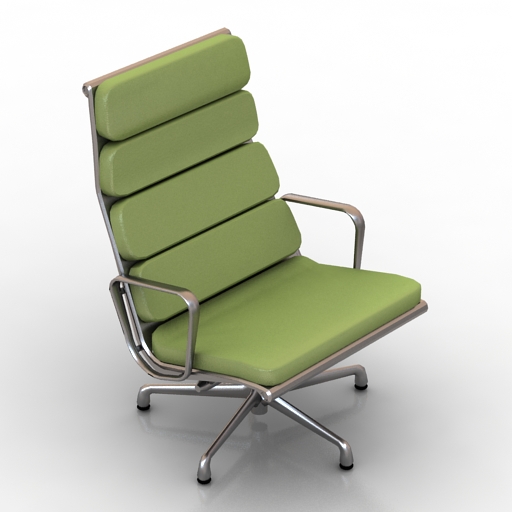 armchair eames soft pad chair herman miller 3D Model Preview #fd2fca5b