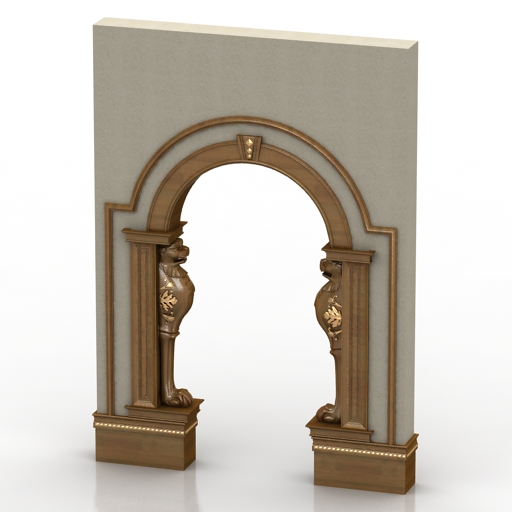 arc portal door 3D Model Preview #e996e796