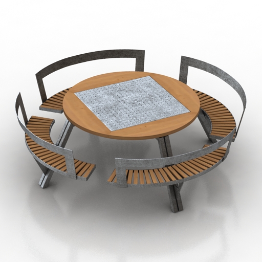 bench table extremis gargantua 3D Model Preview #3bfcfe76