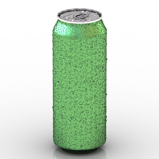 bottle beer aluminum can 3D Model Preview #f4d231d8