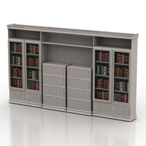 bookcase - 3D Model Preview #a6ad6fd0